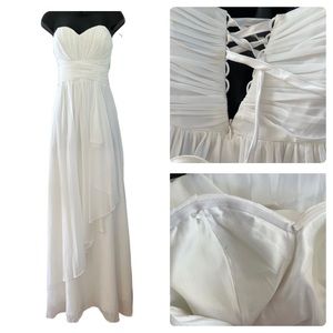 Star Box - white Wedding dress with corset - XL